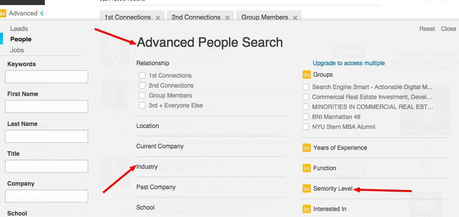 Advanced Linkedin Search