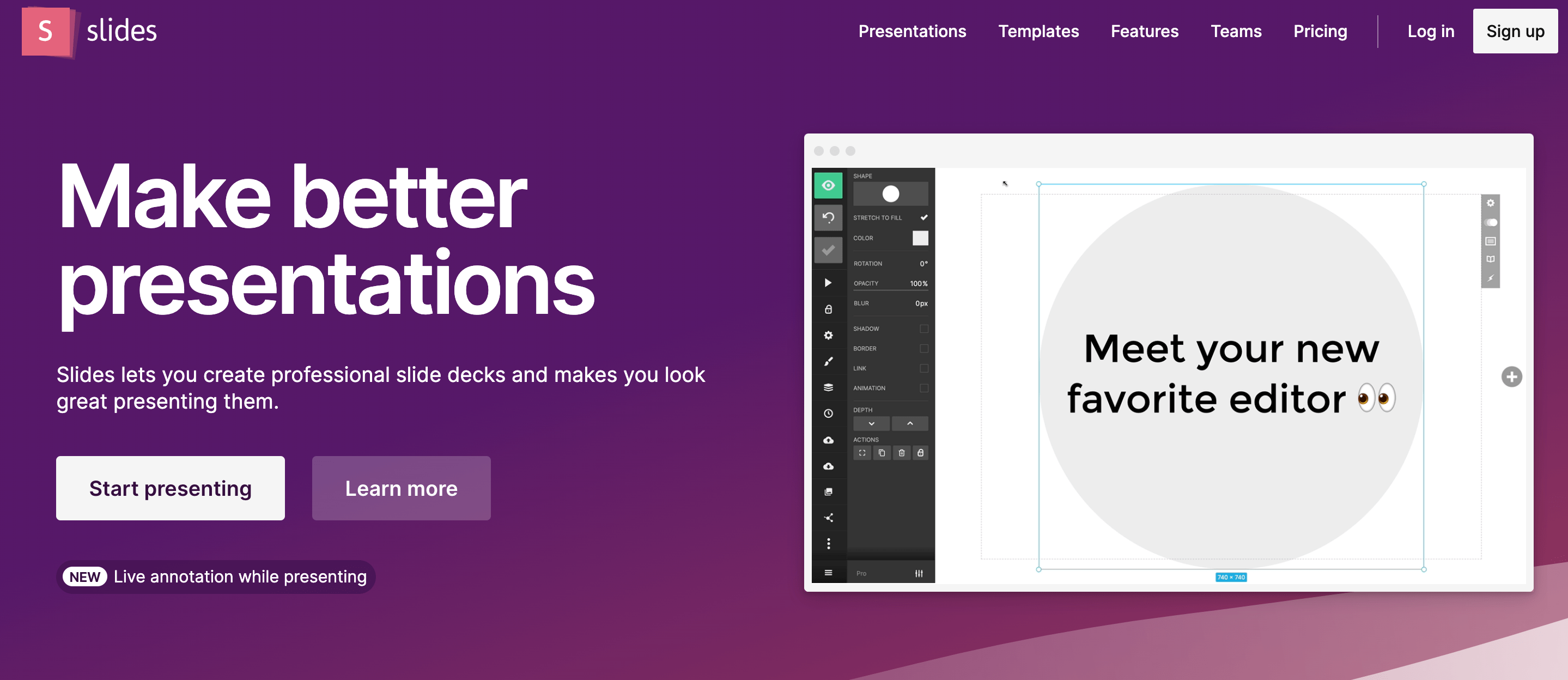 another name for presentation software is