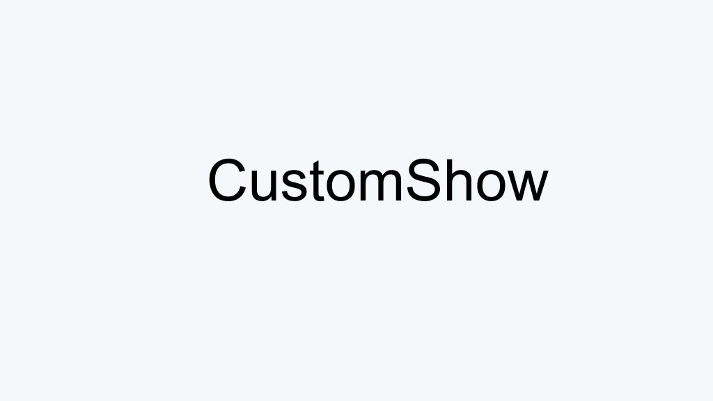presentation in fonts arial